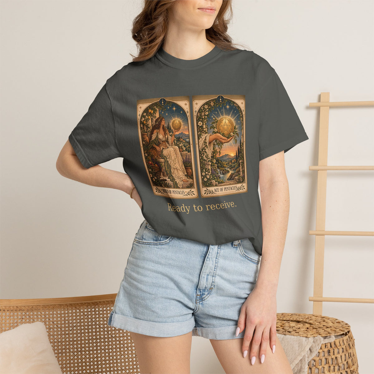 Ready to receive - The Card Ahead Comfort Colors 1717 graphic T-shirt
