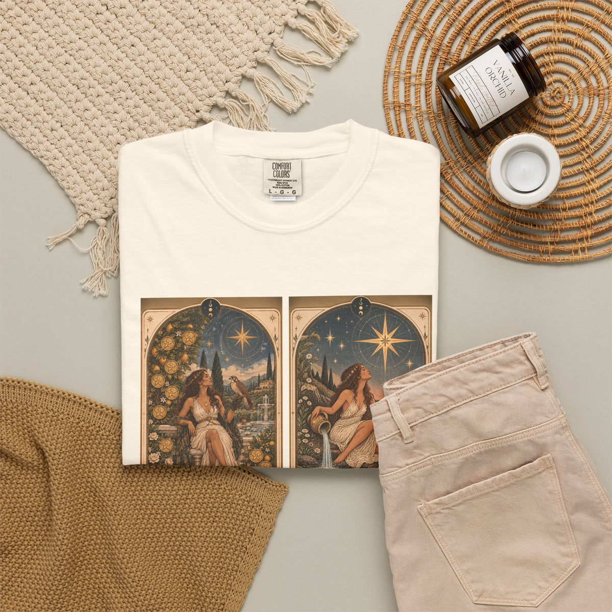 Grateful and growing - The Card Ahead Comfort Colors 1717 graphic T-shirt