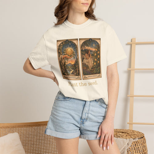 Plant the seed - The Card Ahead Comfort Colors 1717 graphic T-shirt