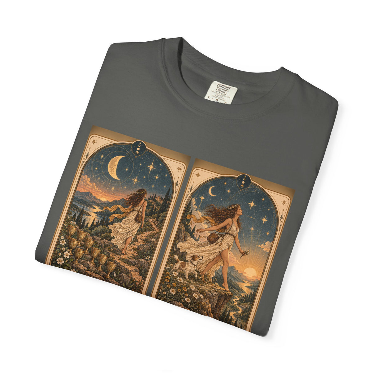 Left. Lived - The Card Ahead Comfort Colors 1717 graphic T-shirt