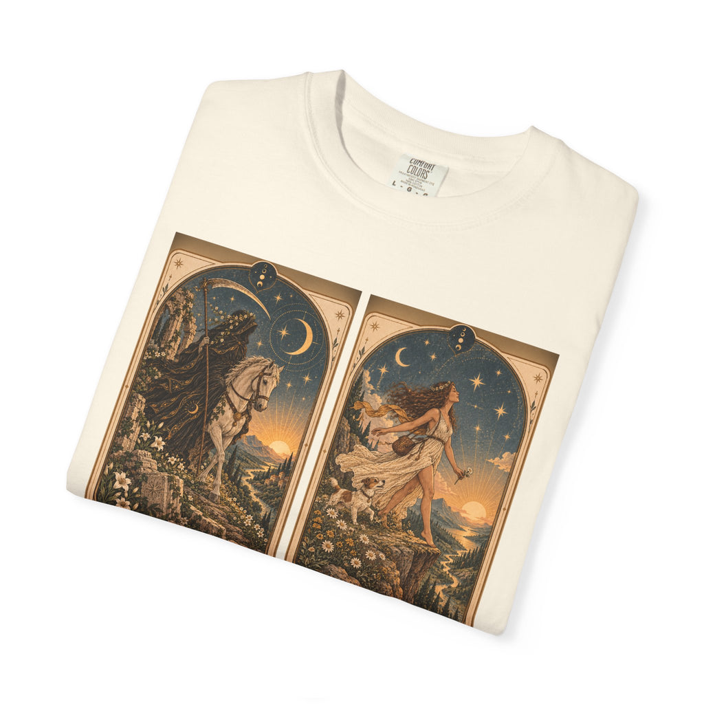 Again - The Card Ahead Comfort Colors 1717 graphic T-shirt