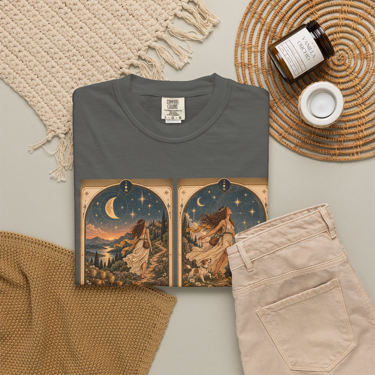 Left. Lived - The Card Ahead Comfort Colors 1717 graphic T-shirt