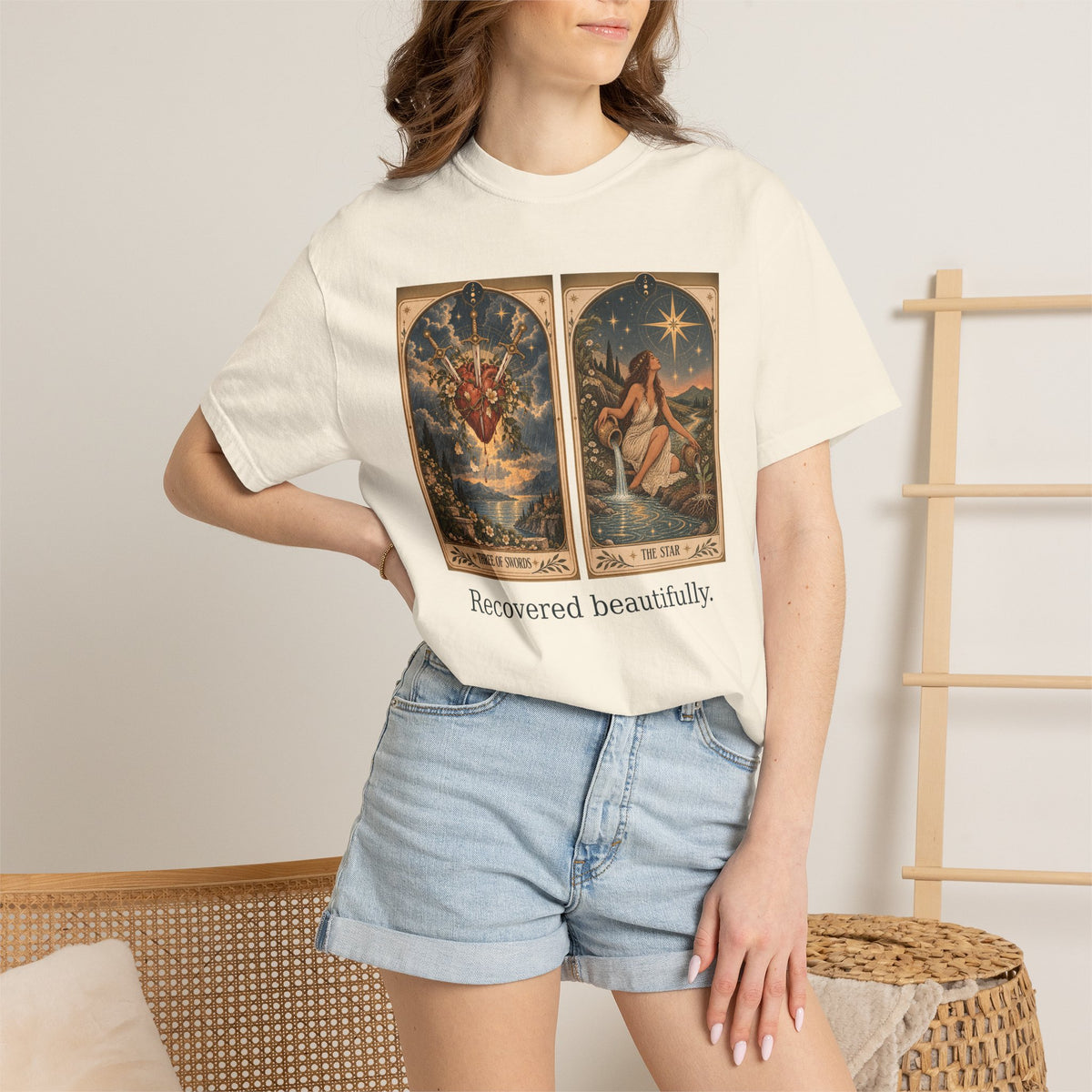 Recovered beautifully - The Card Ahead Comfort Colors 1717 graphic T-shirt