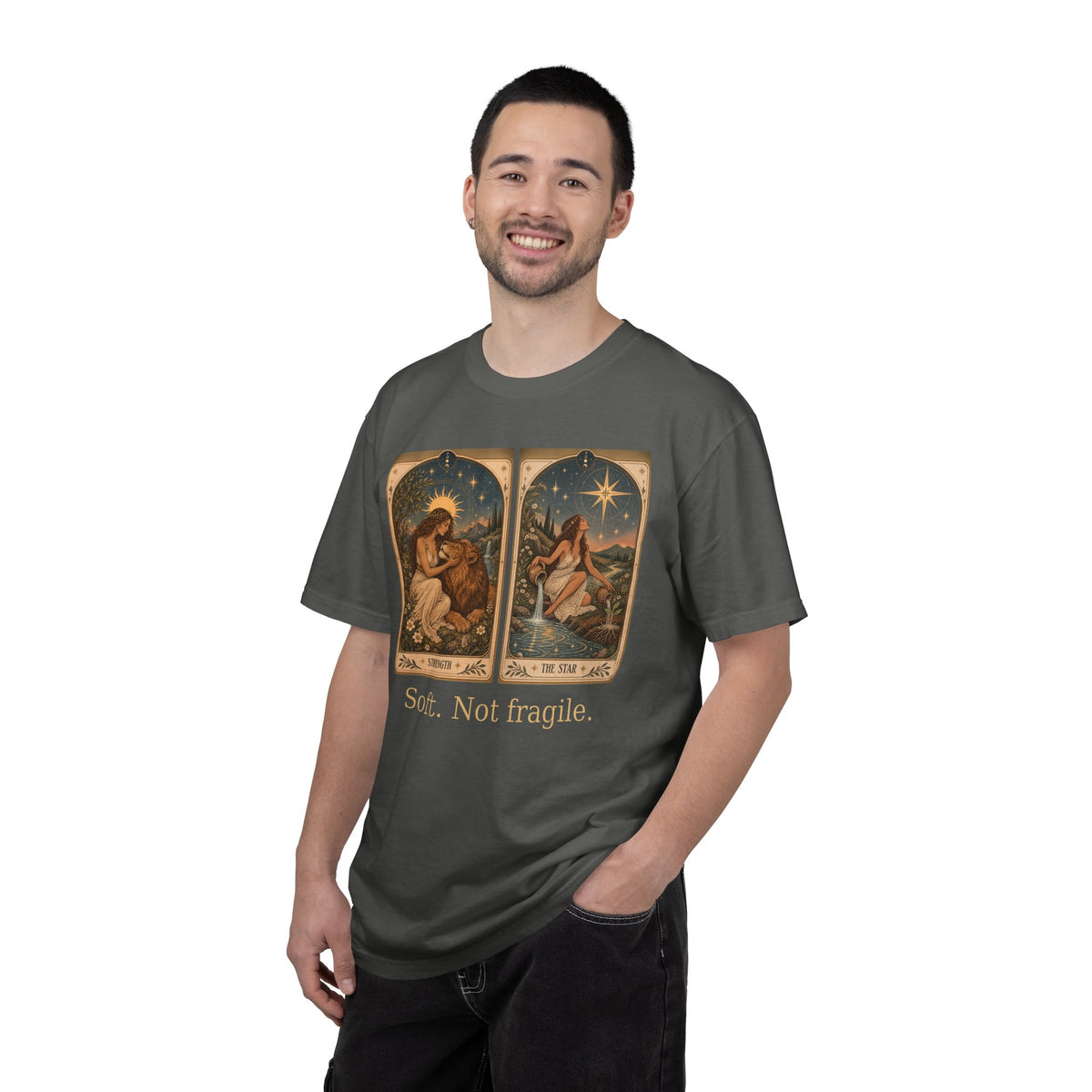 Soft. Not fragile - The Card Ahead Comfort Colors 1717 graphic T-shirt