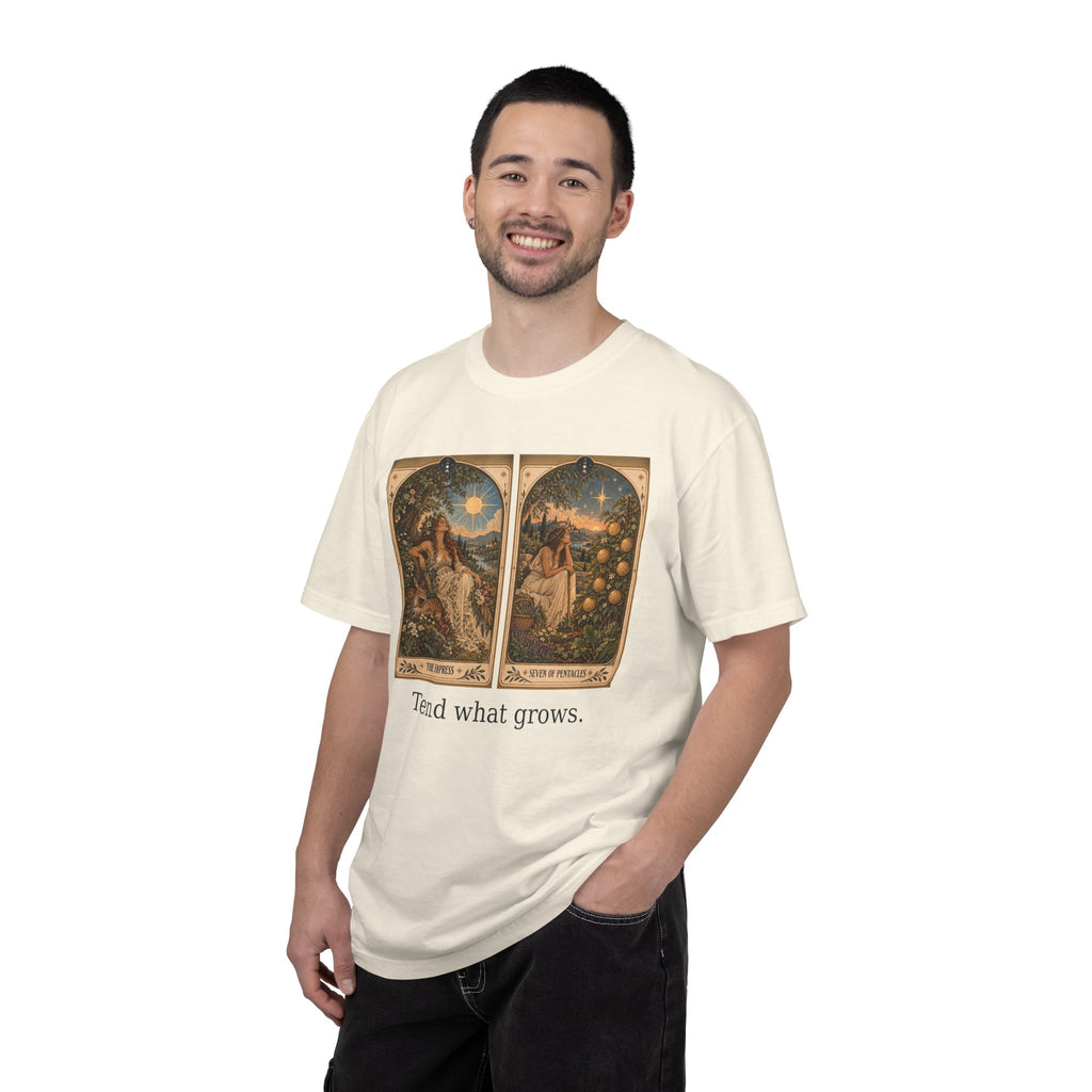 Tend what grows - The Card Ahead Comfort Colors 1717 graphic T-shirt