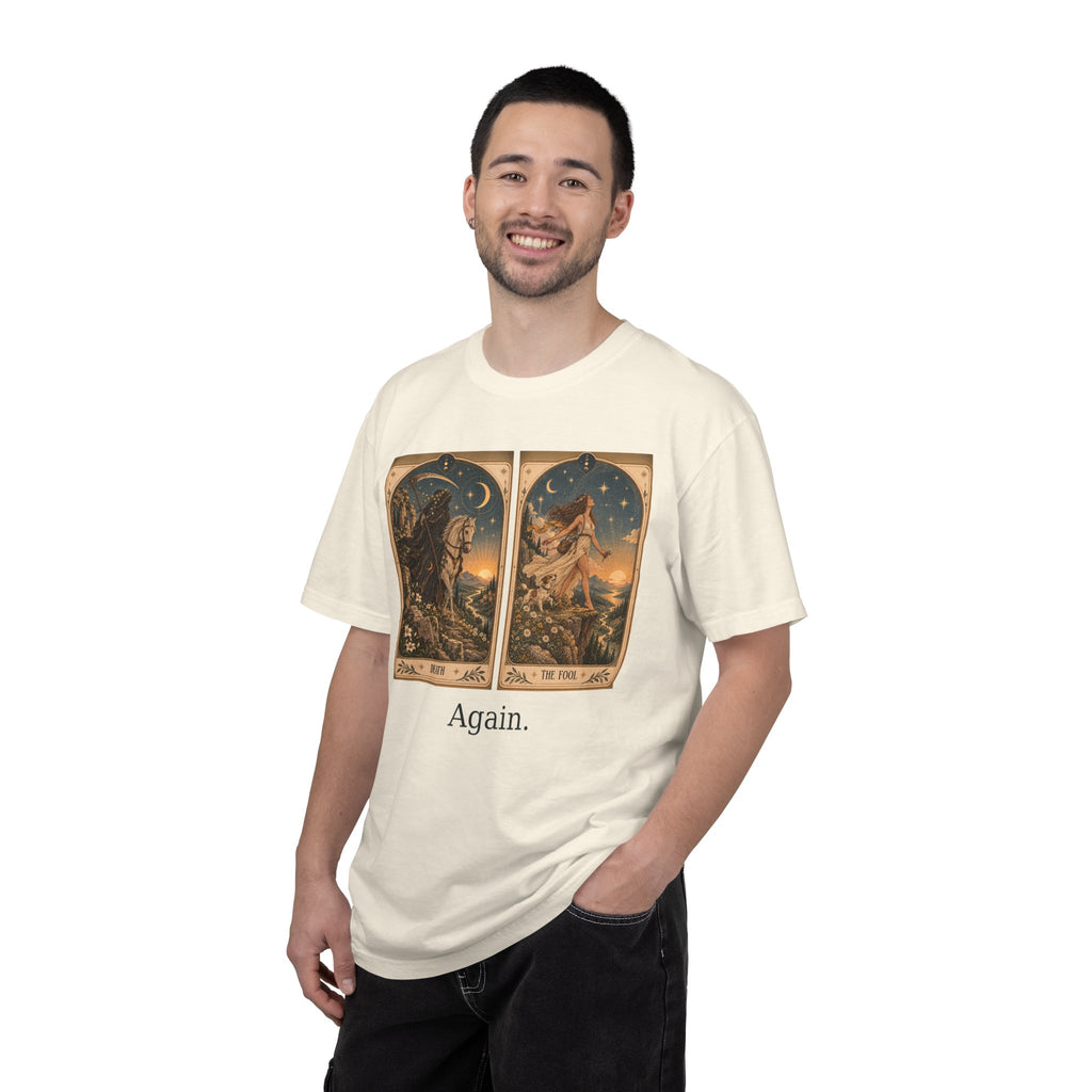 Again - The Card Ahead Comfort Colors 1717 graphic T-shirt