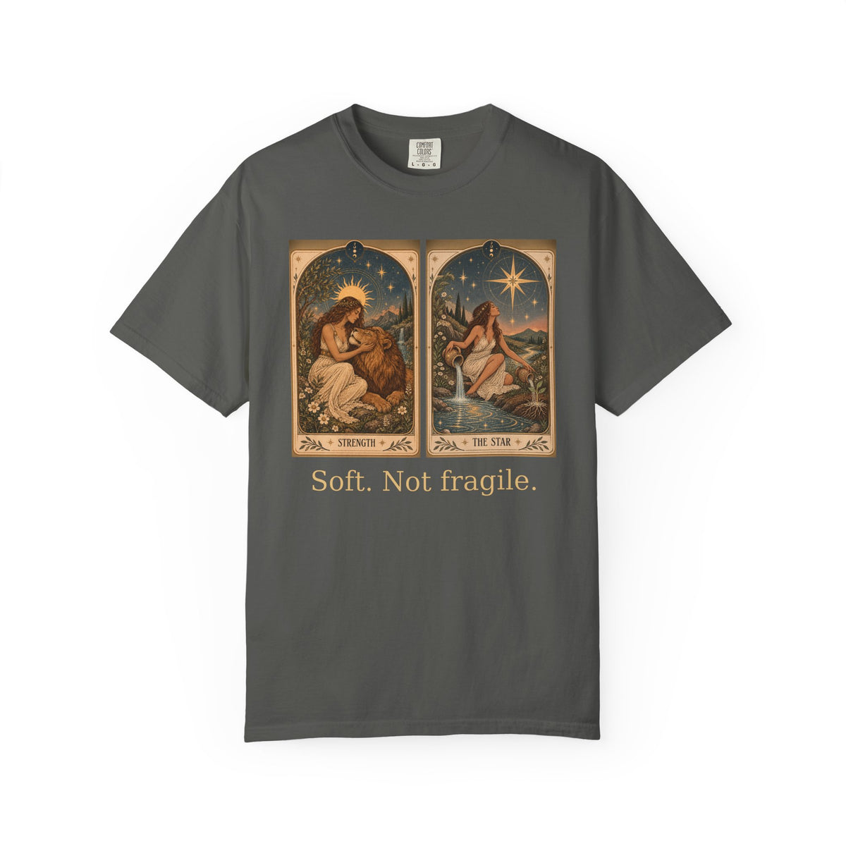 Soft. Not fragile - The Card Ahead Comfort Colors 1717 graphic T-shirt
