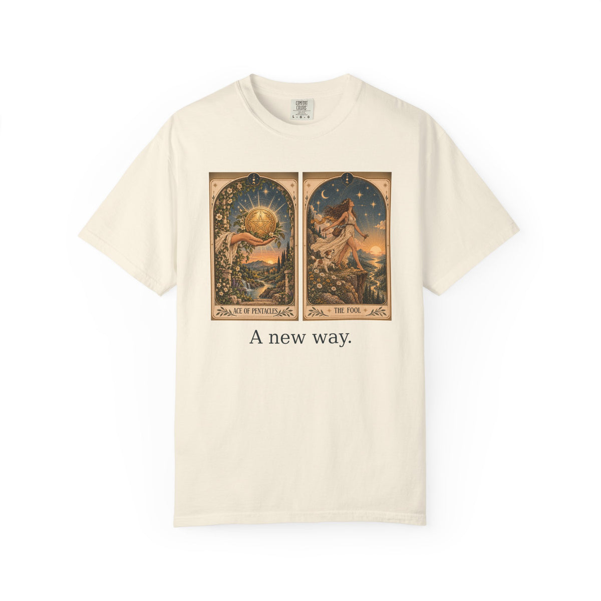 A new way - The Card Ahead Comfort Colors 1717 graphic T-shirt