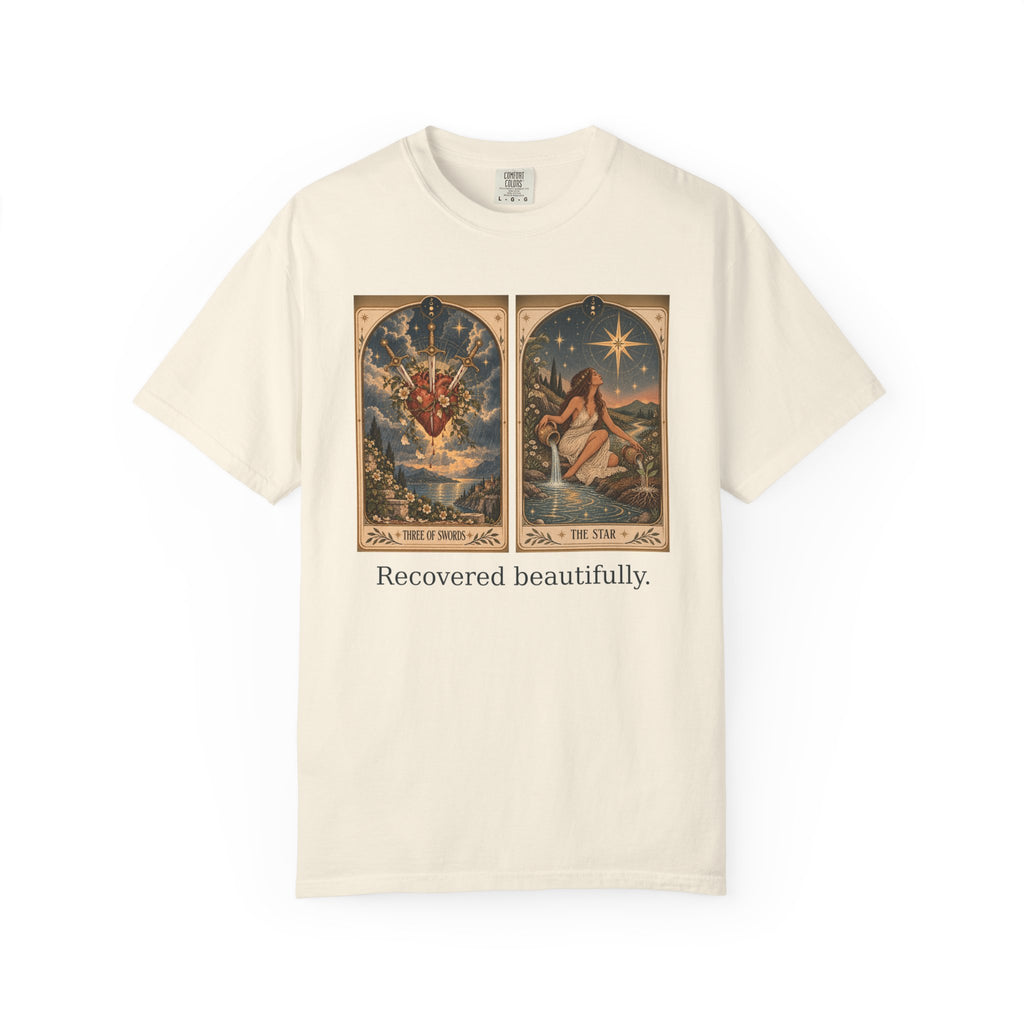 Recovered beautifully - The Card Ahead Comfort Colors 1717 graphic T-shirt