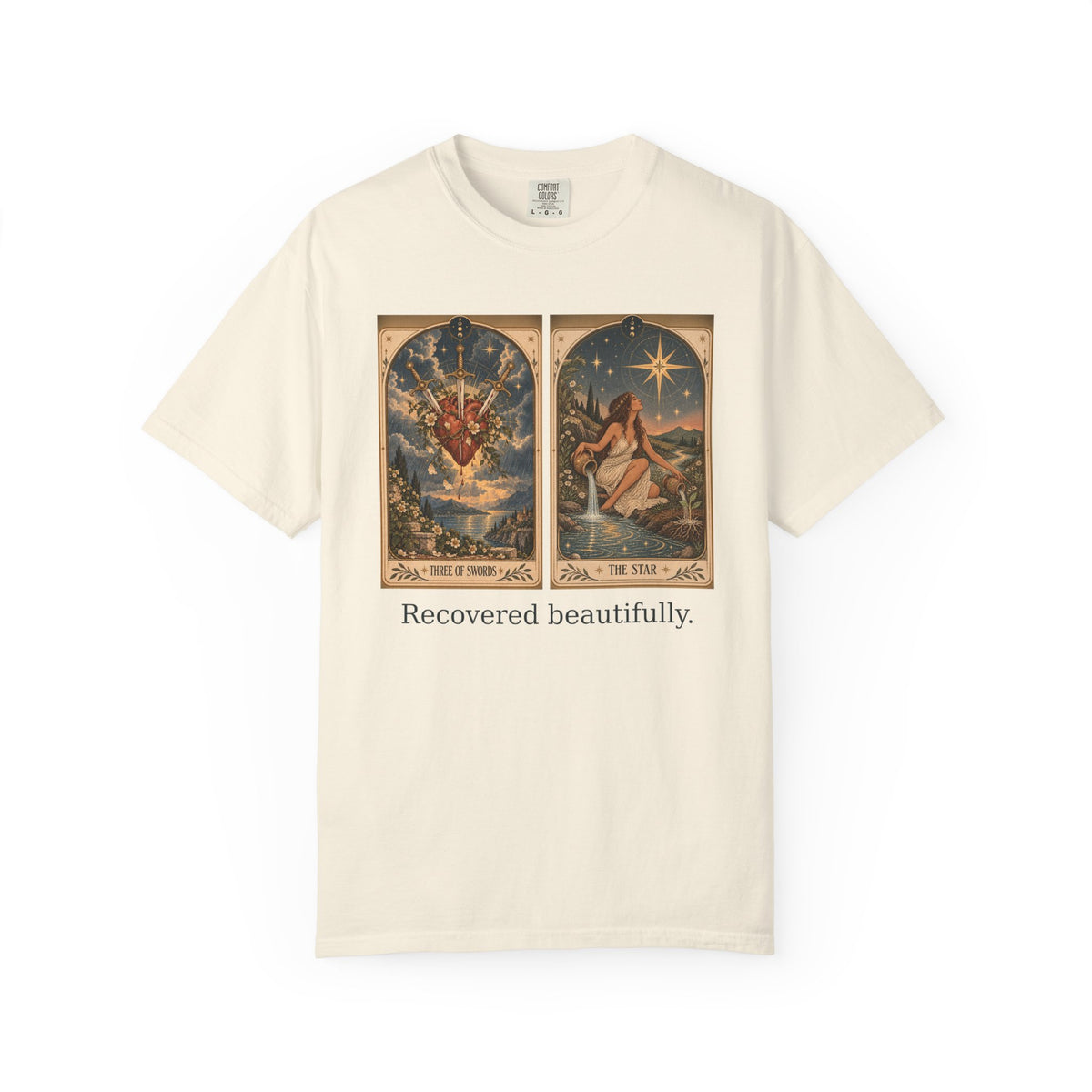 Recovered beautifully - The Card Ahead Comfort Colors 1717 graphic T-shirt