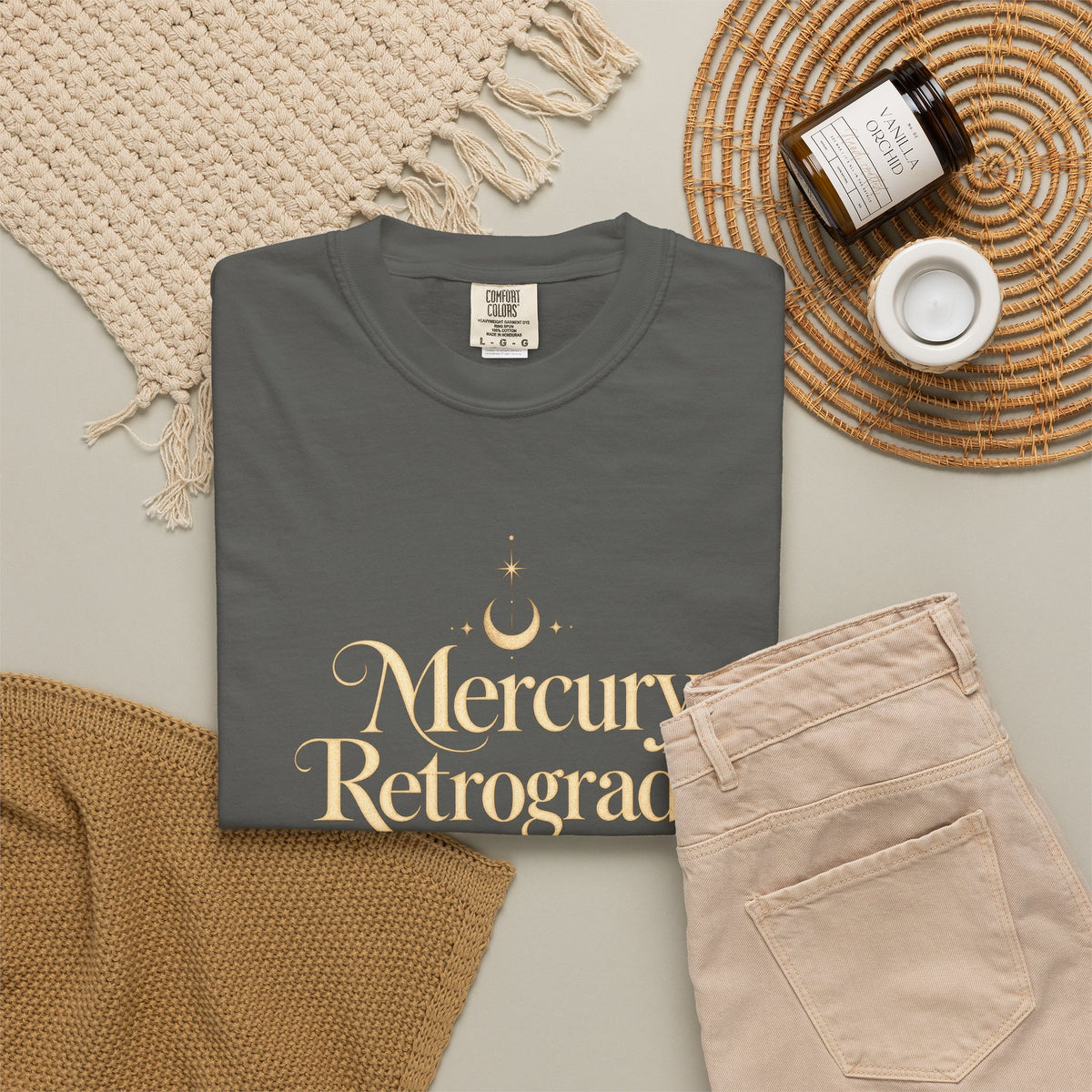 Mercury Retrograde. Drafts only - The Card Ahead Comfort Colors 1717 graphic T-shirt
