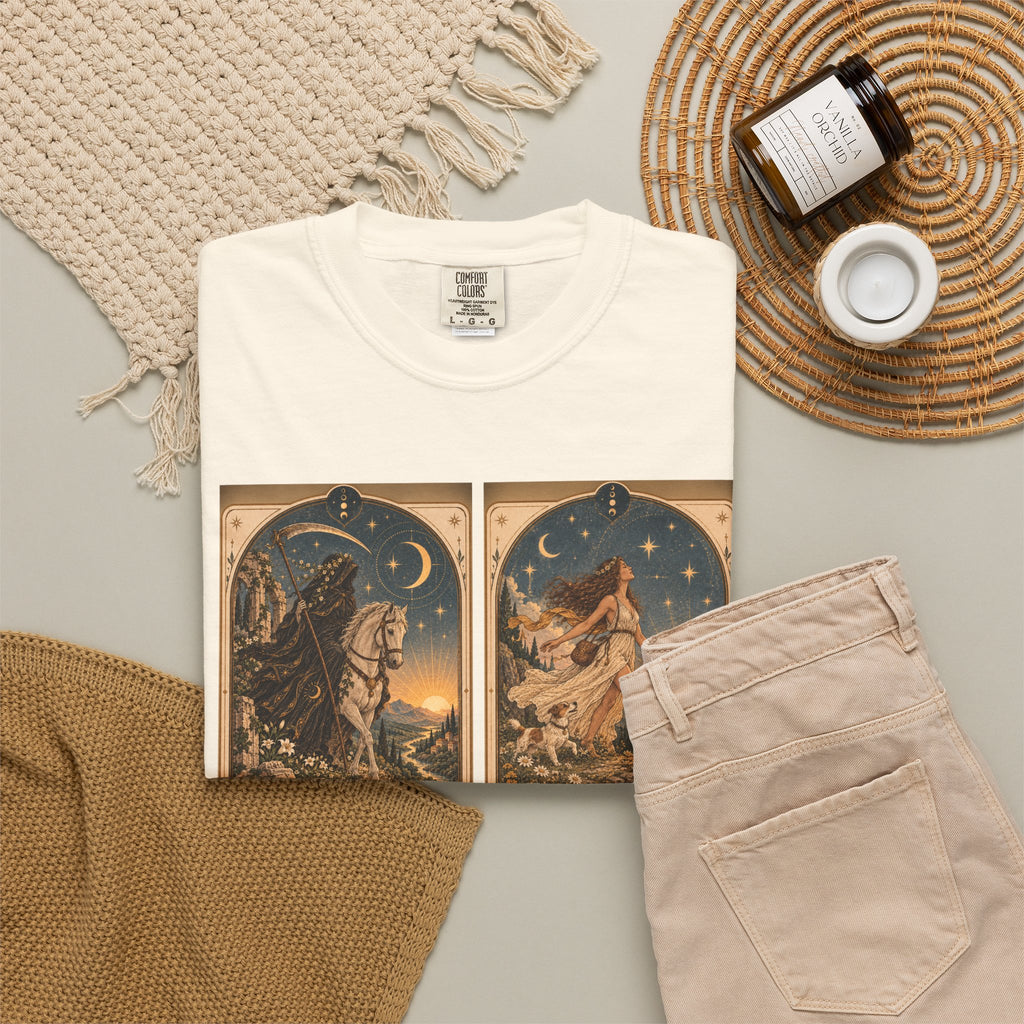 Again - The Card Ahead Comfort Colors 1717 graphic T-shirt