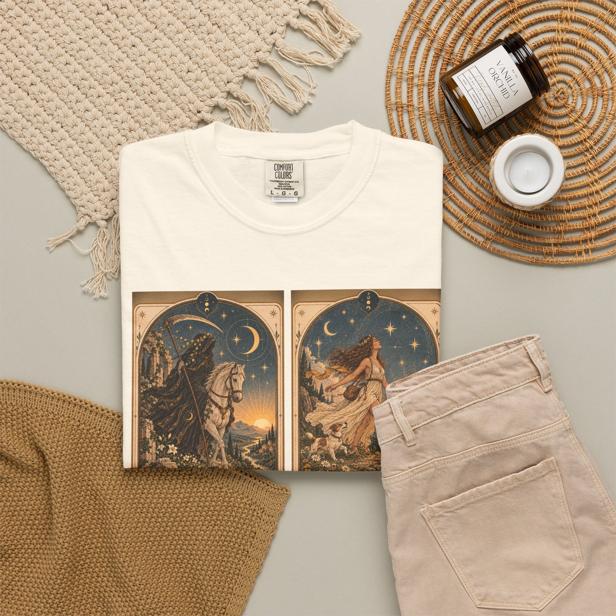 Again - The Card Ahead Comfort Colors 1717 graphic T-shirt