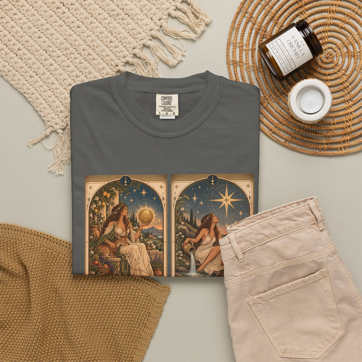 Rich in the right things - The Card Ahead Comfort Colors 1717 graphic T-shirt